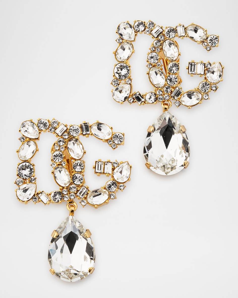 Embellished DG Logo Statement Earrings